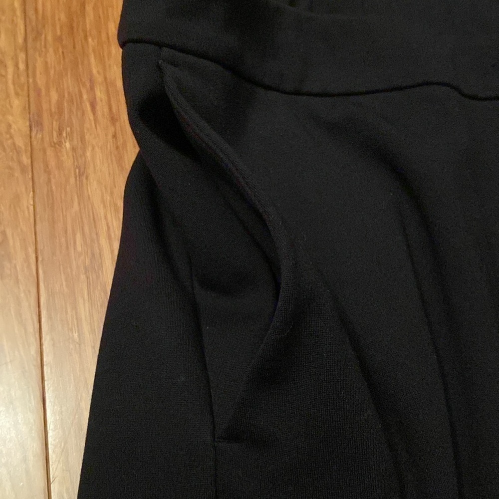Eileen Fisher black women’s pants - size L - button closure - elastic back - Picture 3 of 11